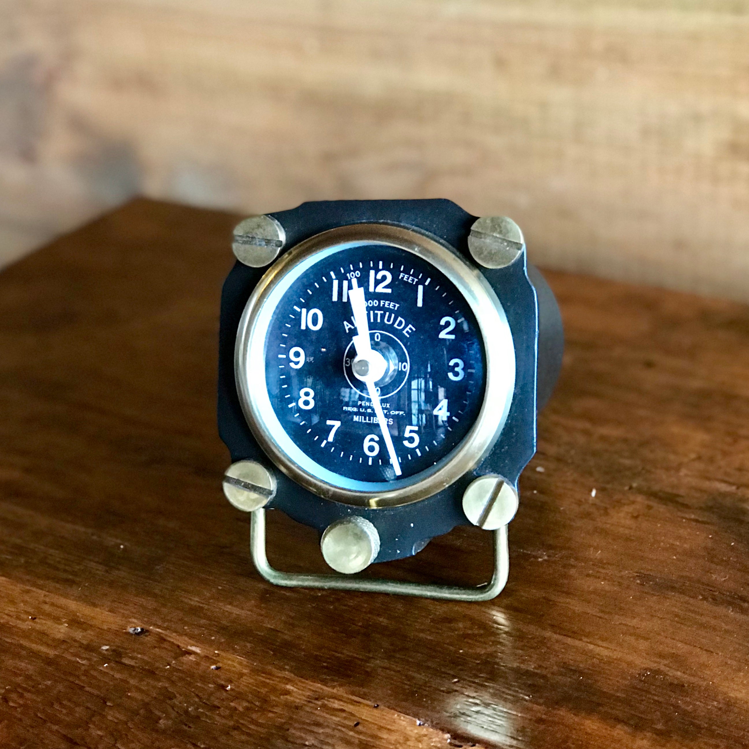 Altimeter Desk Clock Rustic Furniture Store Dartbrook Rustic Goods