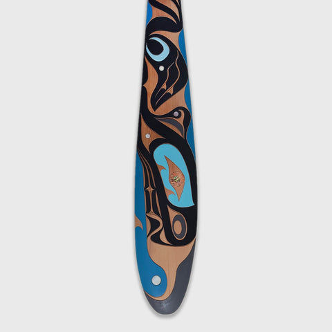 Native Cedar Sea Otter Paddle by Kwakiutl artist Trevor Hunt