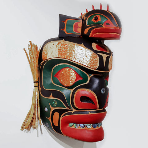 Native Yagis with Sculpin Mask by Kwakwaka'wakw Master Carver Bill Henderson