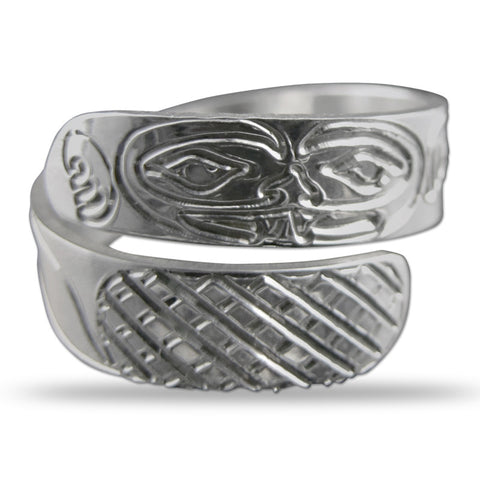 Native art wedding rings