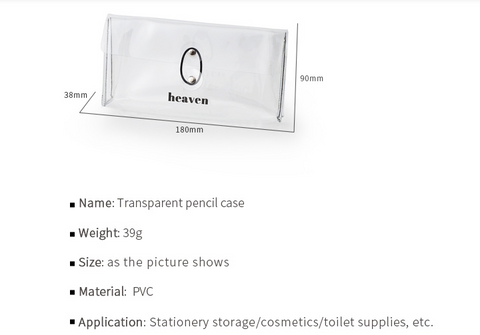 Pencil Pouch description and size