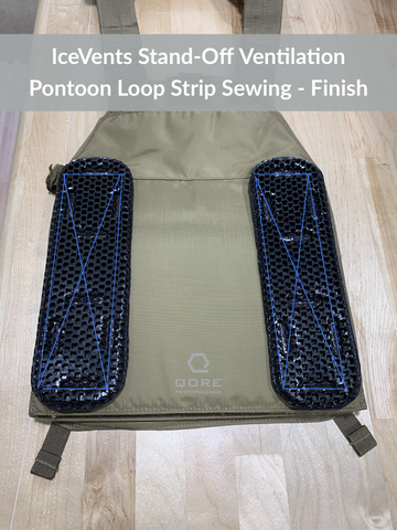 how to sew loop strips onto your plate carrier to mount stand-off ventilation pontoons