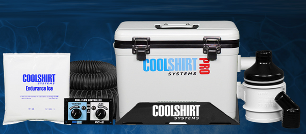 COOLSHIRT® Pro Air & Water System with accessories.