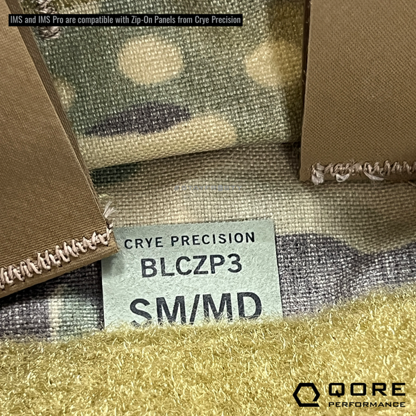 IcePlate MOLLE Sleeve Plate Carrier Hydration by Qore Performance is compatible with Crye Precision Zip On Back Panels for JPC 2.0, AVS, SPC