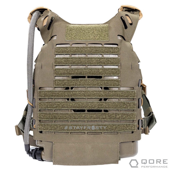 chest rig hydration with cooling and heating IcePlate EXO-CRH by Qore Performance