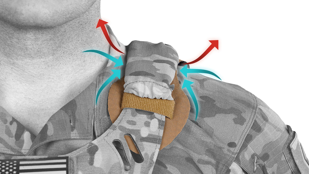 ICEVENTS Aero plate carrier shoulder pads illustration.