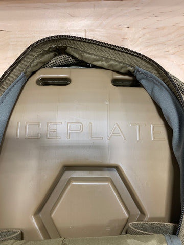 IcePlate Curve is compatible with the Velocity Systems SCARAB LT Zip-On Backpanel