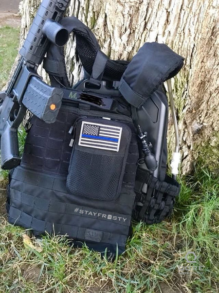 IcePlate Black on the job in a 5.11 TacTec Plate Carrier with Armor Straps for police use