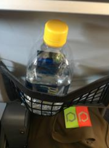 Water Bottle in Seatback Pocket Airplane