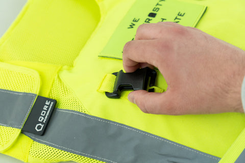 Installing SwiftClips onto IceVest HiVis Class 2 Cooling/Heating Safety Vest