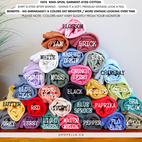 comfort colors 1717 ringspun cotton unisex color chart