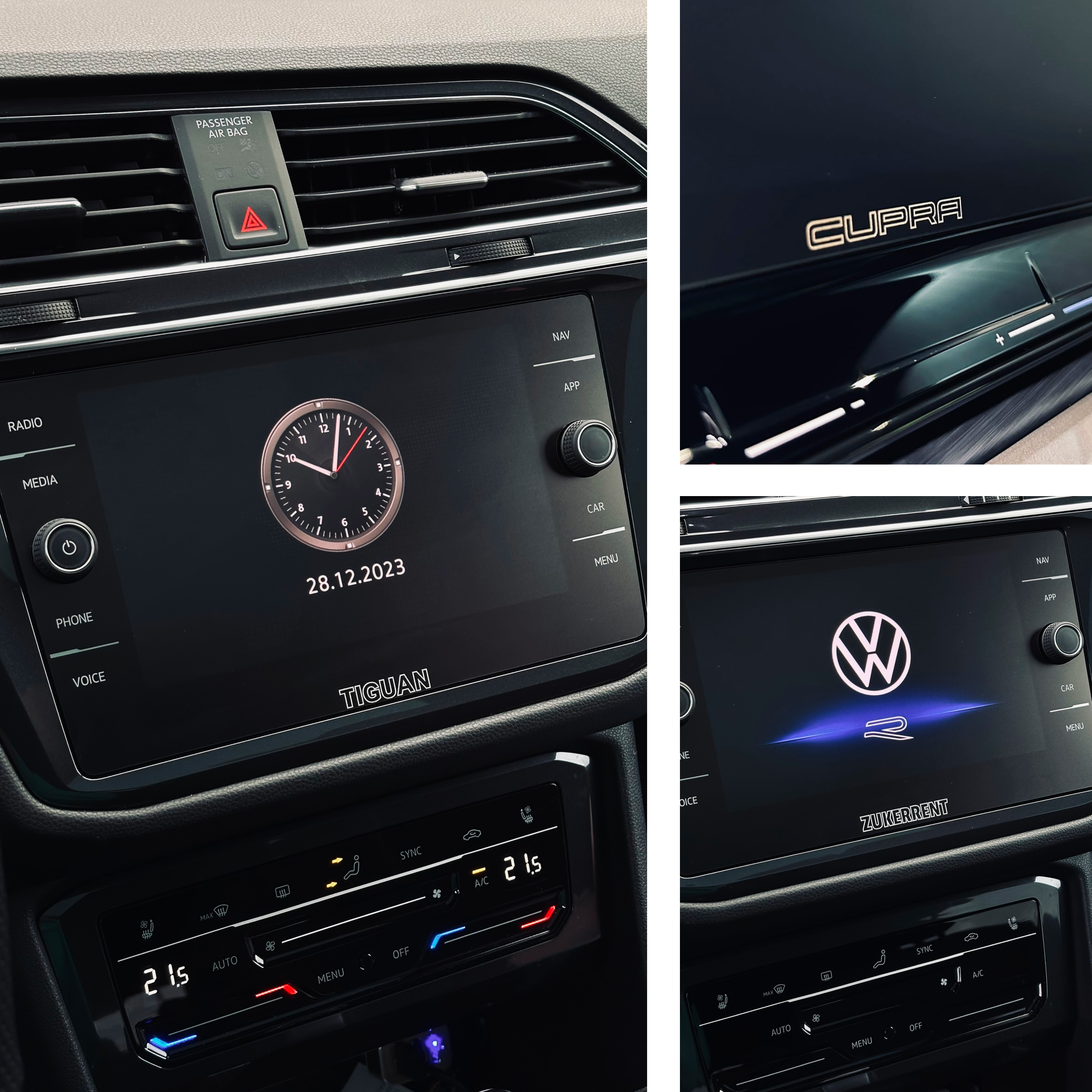 GrizzGlass CarDisplay Protection Keramikfolie für Volkswagen VW