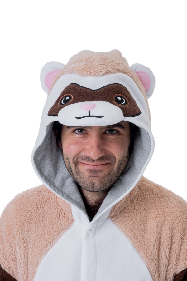 Ferret Kigurumi Adult Animal Onesie Costume Pajama By KIGURUMI.COM