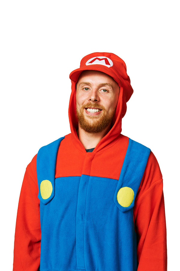 SAZAC Super Mario Bros. Adult Fluffy Beanie Soft Warm Costume Cap - Yoshi  at  Men's Clothing store