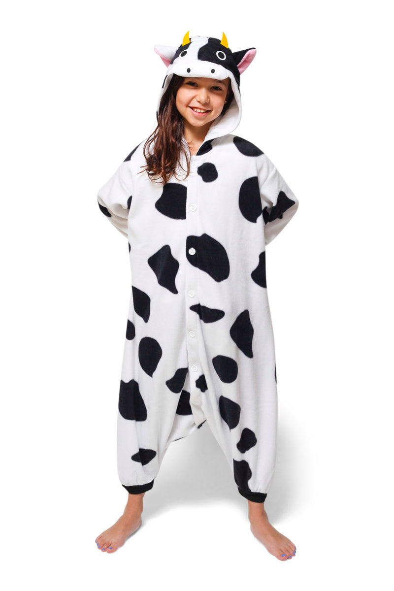 haar verontschuldigen Wonderbaarlijk Kids Cow Kigurumi Animal Onesie Costume Pajama By SAZAC