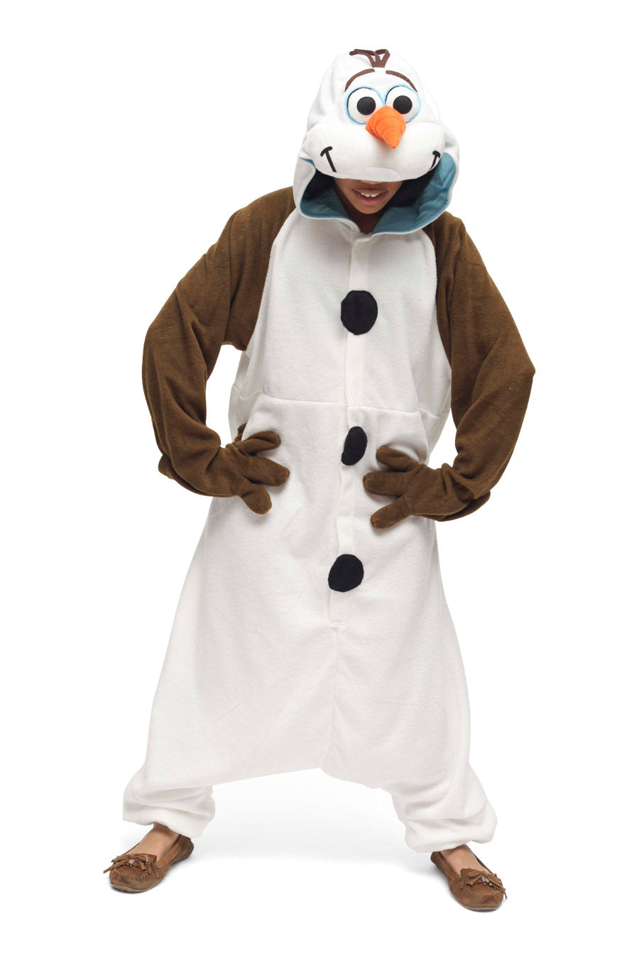 Olaf Frozen Adult Snowman Costume Kigurumi Pajamas Cosplay Pyjamas ...