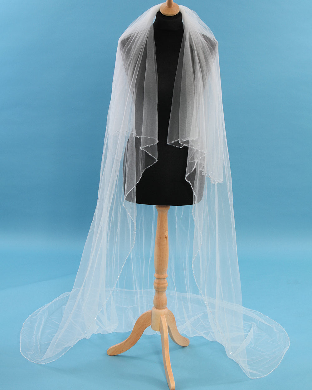 43230 wedding veil beaded full length web