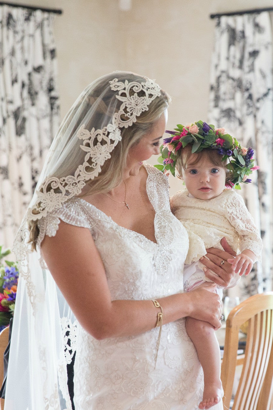 new zealand wedding flower girls with wreath crowns