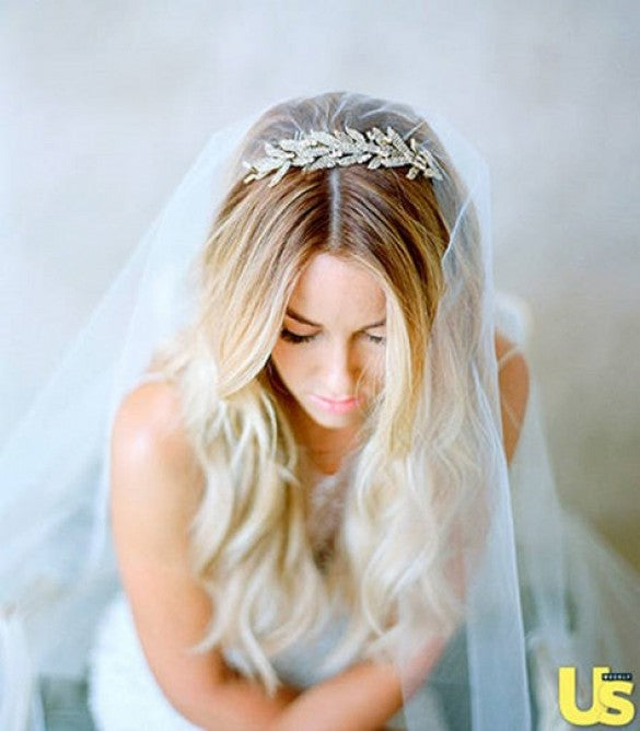 Beautiful bridal hairband  Bridal hair veil, Wedding hair headband, Veil  hairstyles