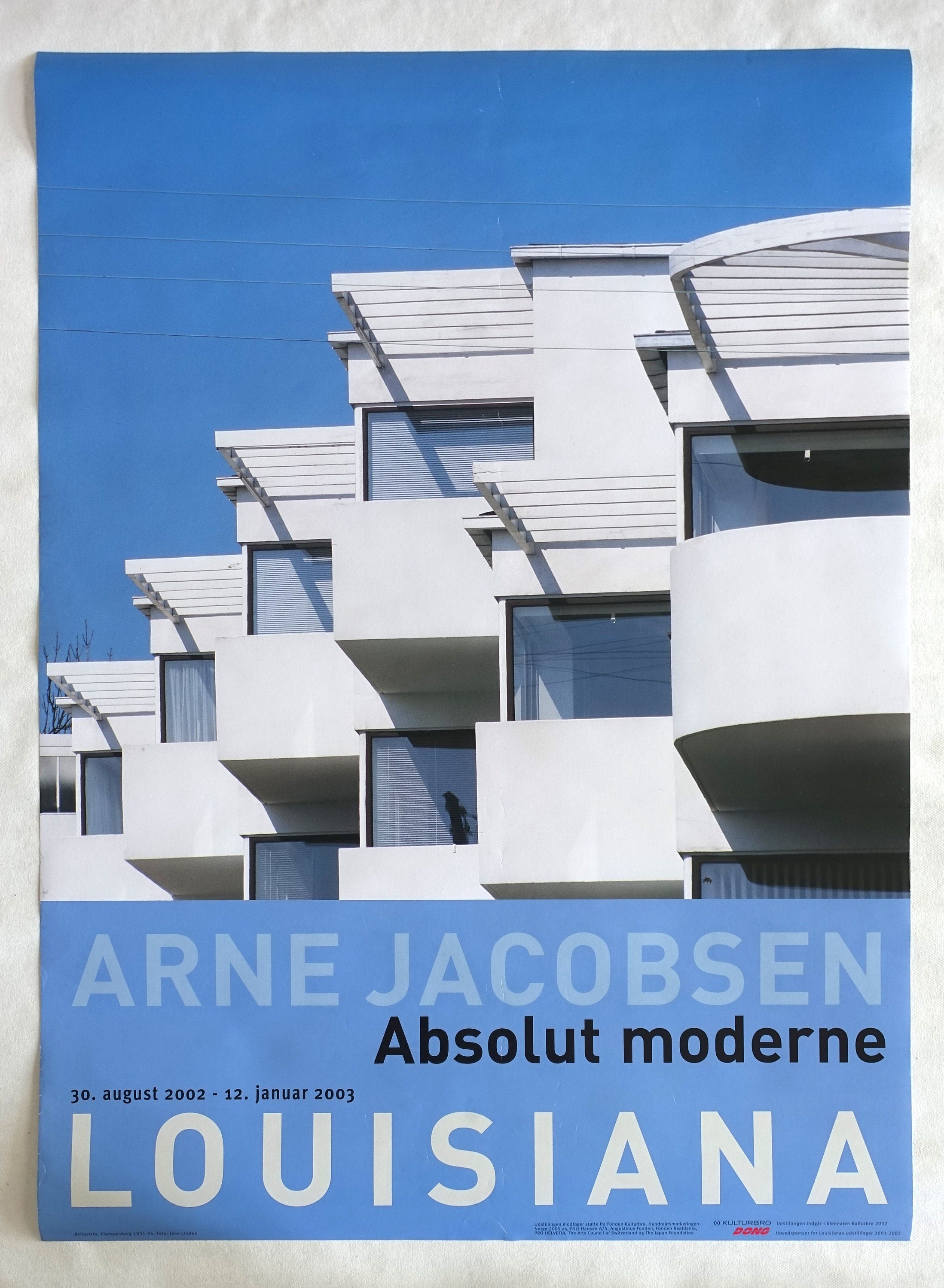 1978 Arne Jacobsen Design Exhibition Original Vintage Poster