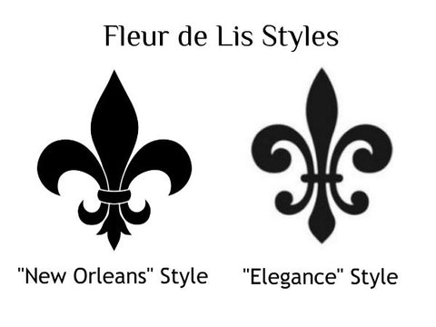 Fleur de Lis styles:  New Orleans and Elegance