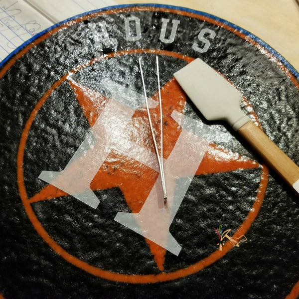 Houston Astros Glass Art by Artisan Crafted Works