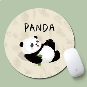 Chic Panda | Bamboo Panda Cute Round Mouse Pad 200*200*30 - HazoHazo