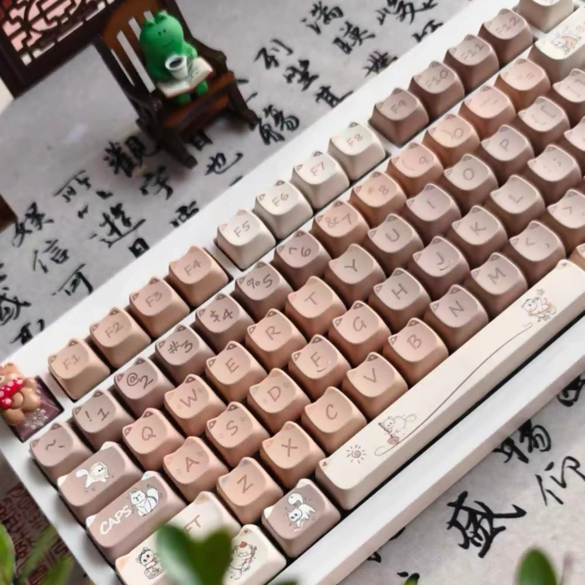 Chocolate Kitty MAO Profile 140 PBT Keycap Set