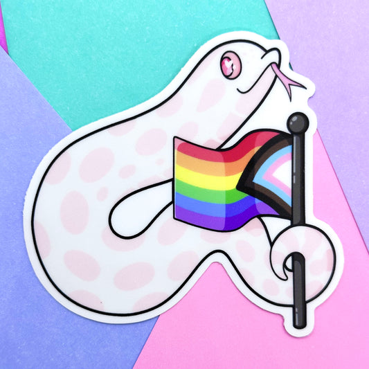 Don't Tread On Me Trans Flag Sticker – MarshyNoodle