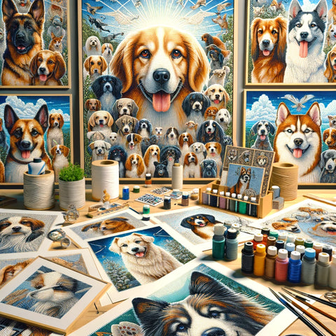 La popolarità del Diamond Painting dei cani: Una tendenza in crescita nel 2023