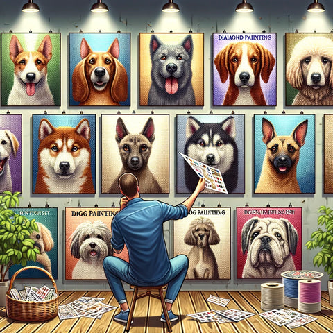 La scelta del set perfetto: Come selezionare il miglior set di Diamond Painting di cani