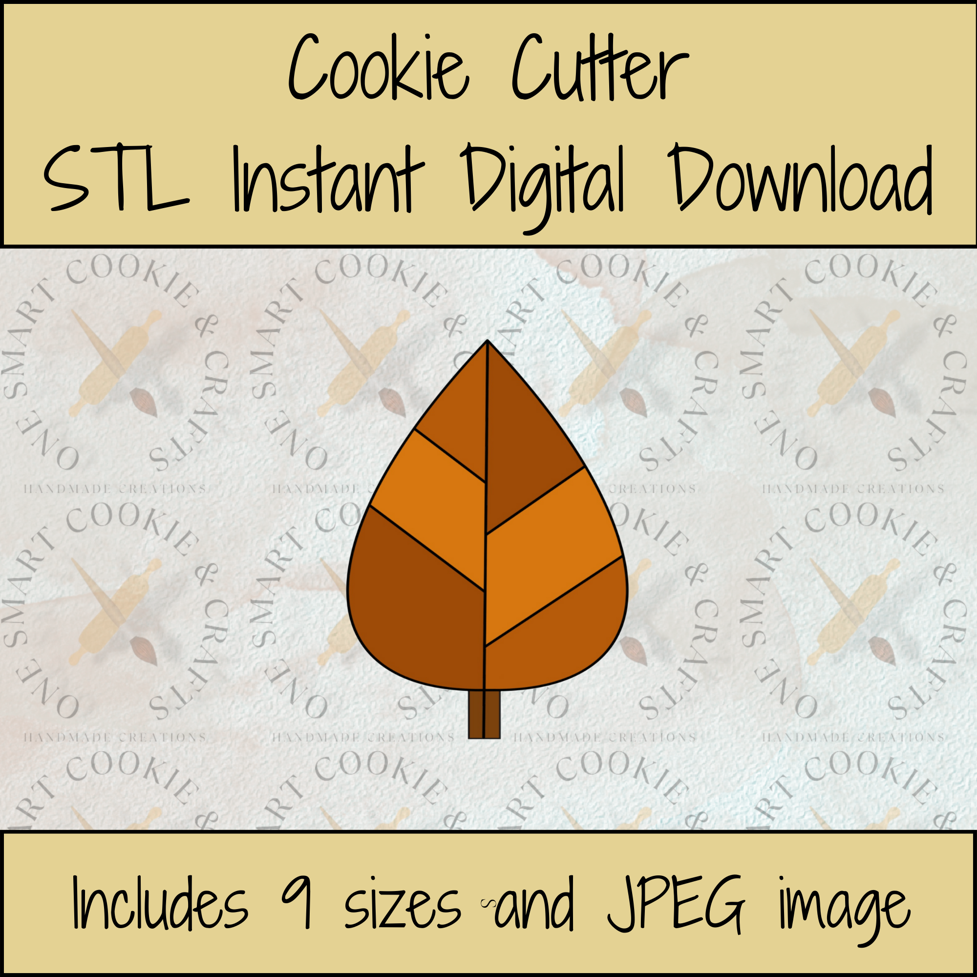 Leaf Cookie Cutter STL File
