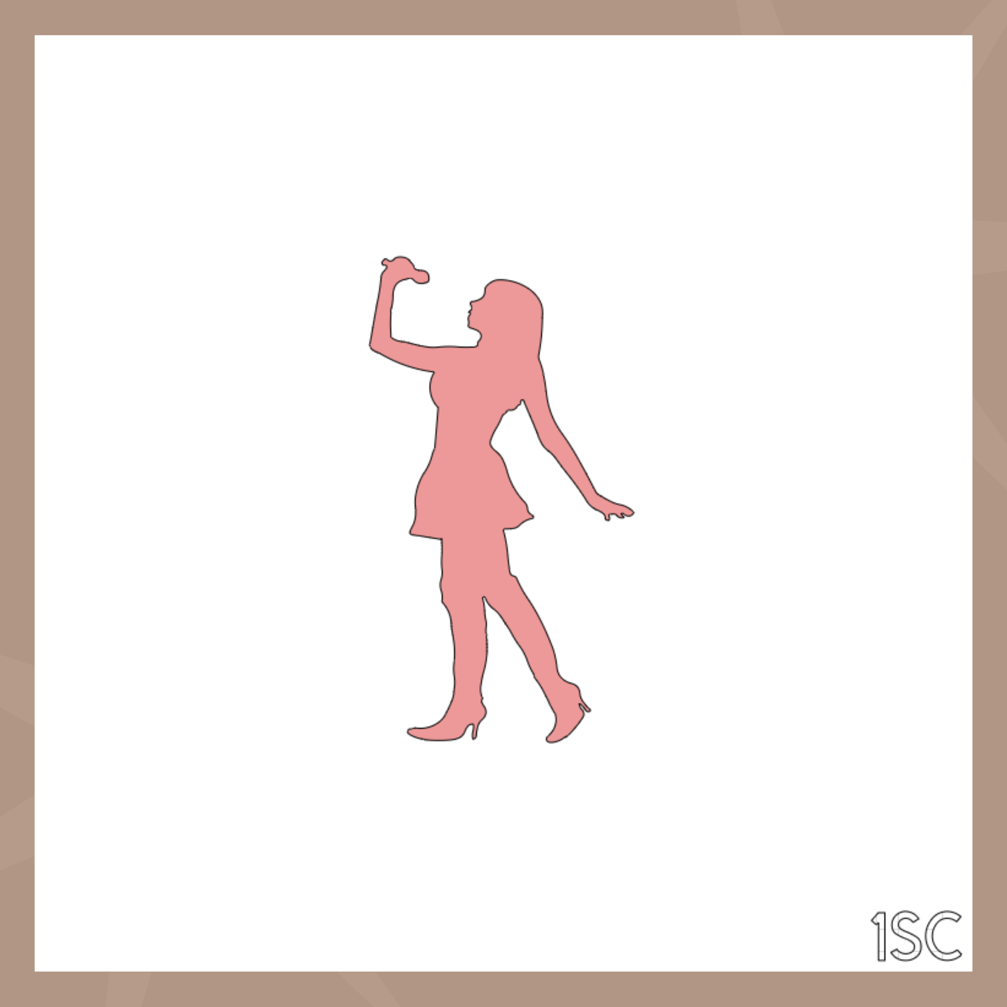 Singer Cookie Stencil