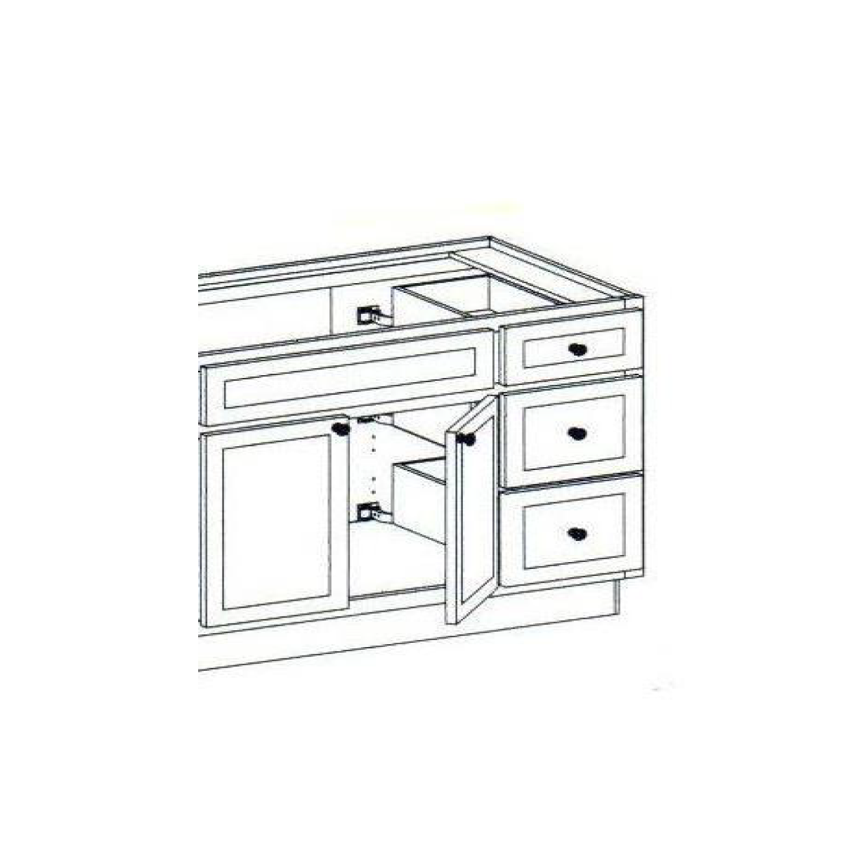 Dark Honey Shaker / 36''W X 34 1/2''H X 21''D