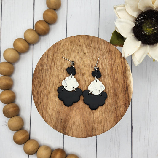 Polymer Clay Black Arches Earrings | Avante Jewelry Collection