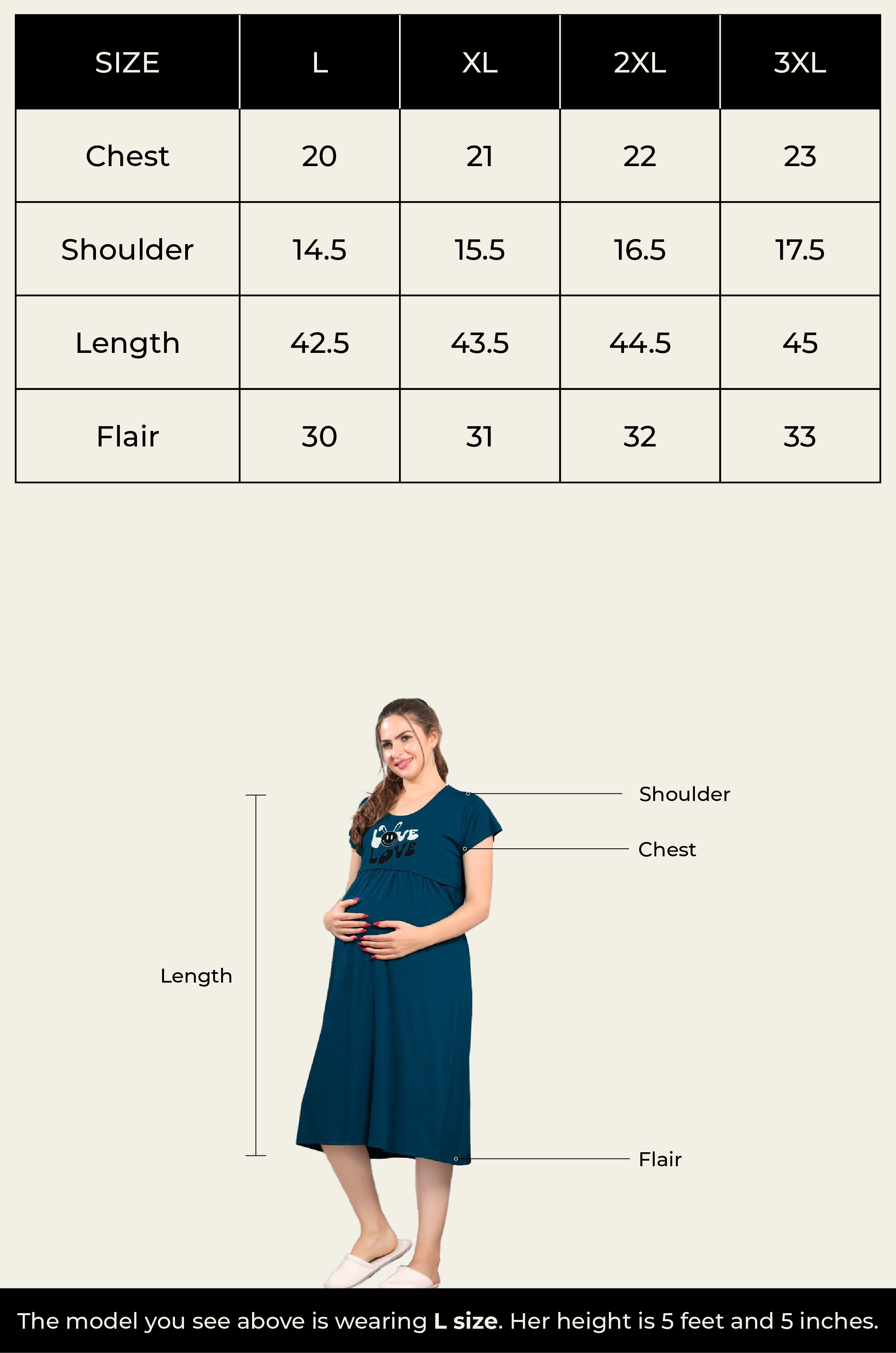 Black Tencel Short Feeding Nightdress Rihana-3XL
