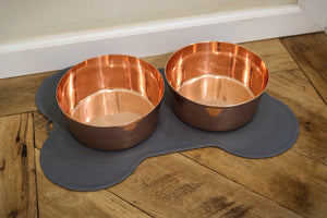 copper dog bowl