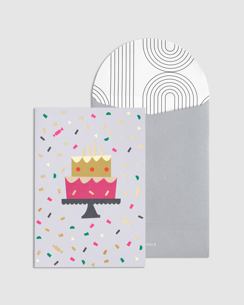 B5 GREETING CARD BIRTHDAY CAKE WRAP