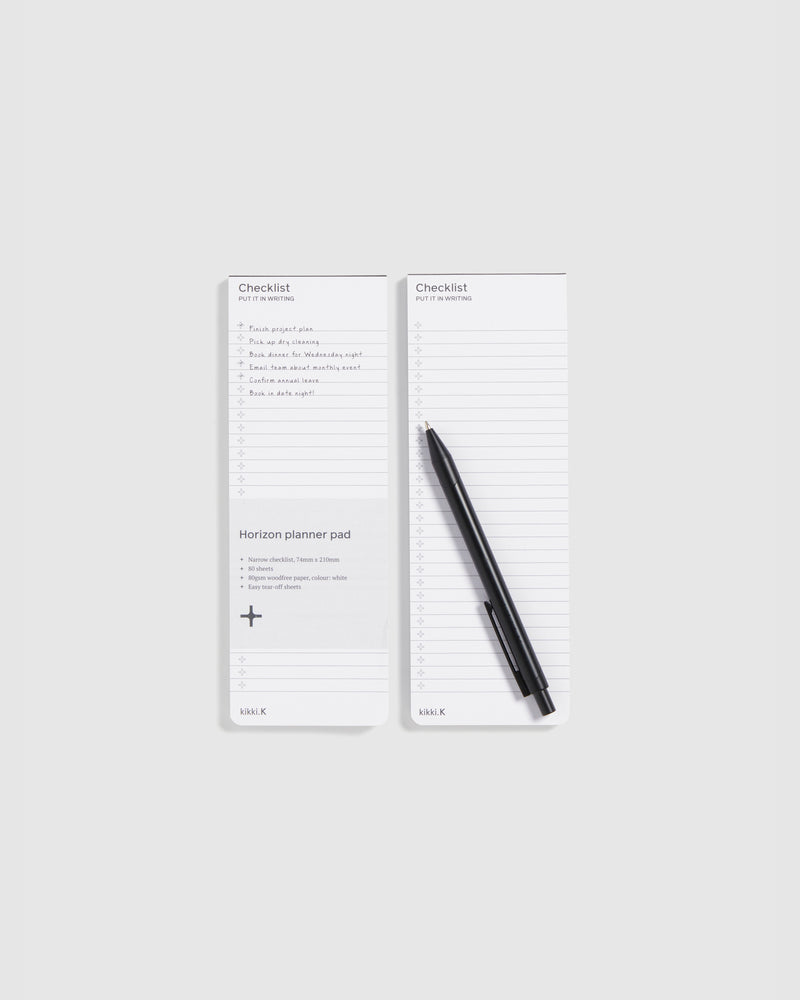 MARKET NOTEPAD NARROW CHECKLIST 2PK