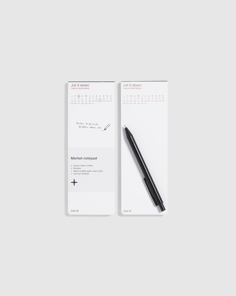 Market Notepad Narrow Jot It Down 2pk