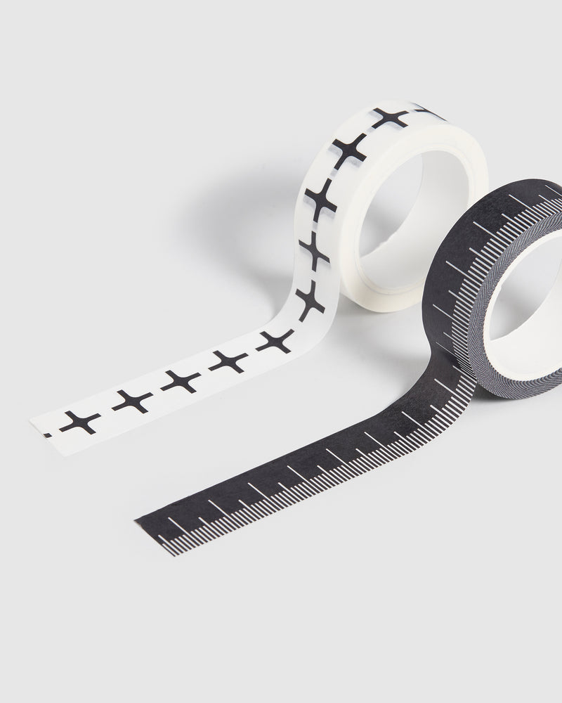 PRINTED PAPER TAPE 10M 2PK RULER/CONNECTOR