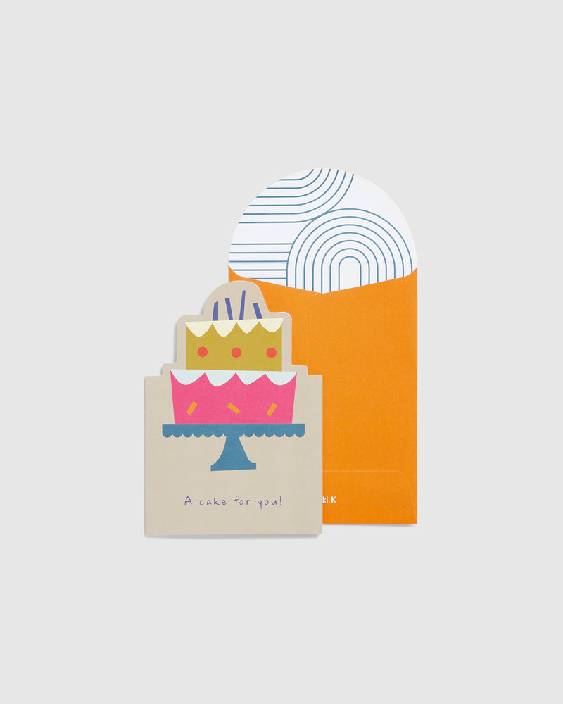 Greeting Card B7 Shaped Cake