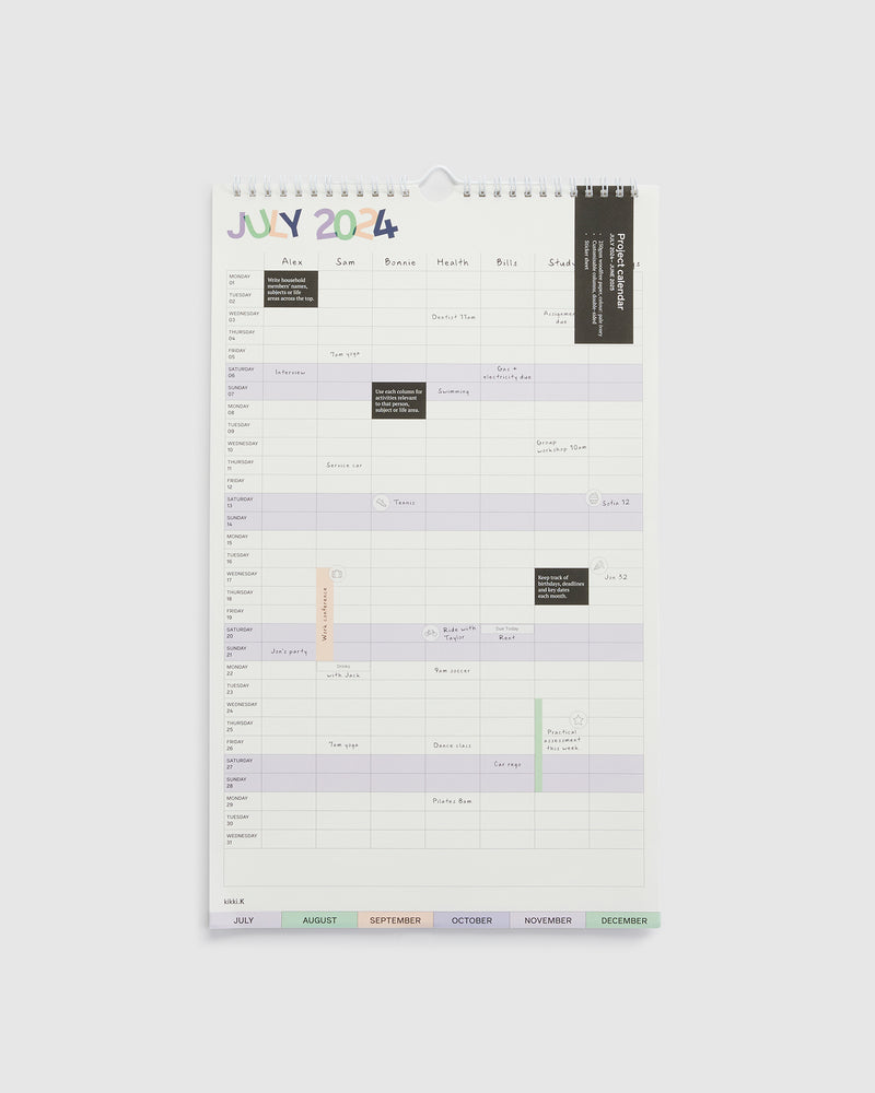Project Calendar Small 24/25