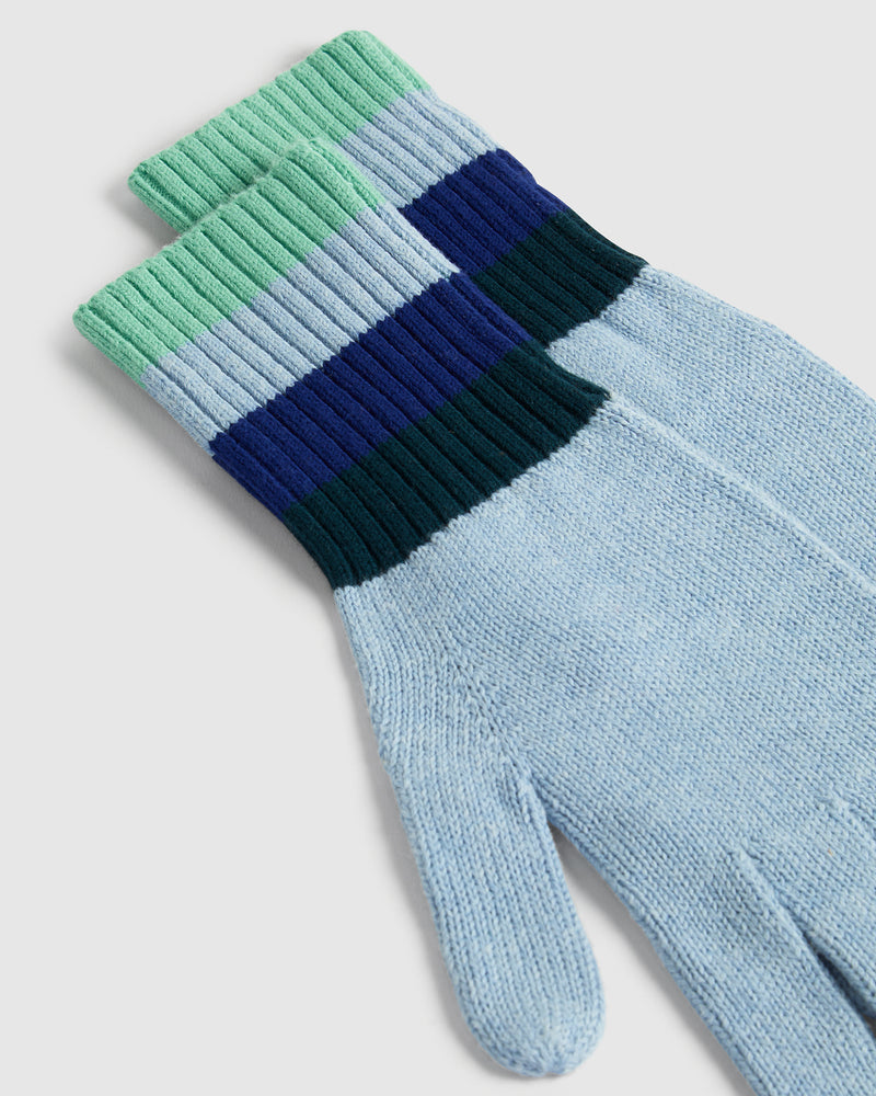 KNIT STRIPE GLOVES