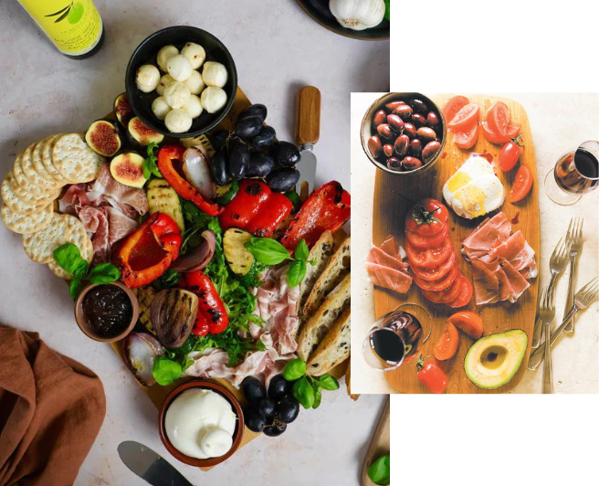 Tomato and avocado tango - Antipasti platter