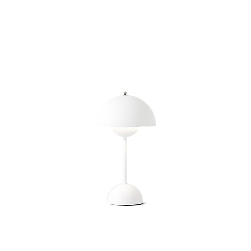 &Tradition | Flowerpot Portable Table Lamp VP9, Matt White