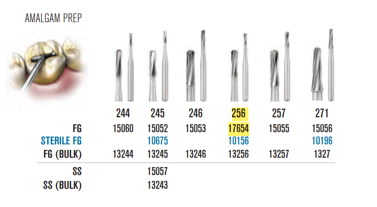 carbide burs FG 256 (15054)