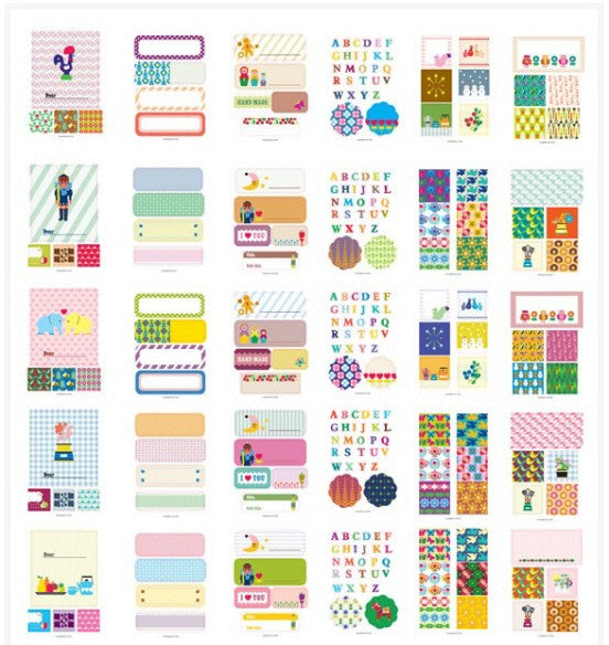 Scandinavia Labels & Stickers Dictionary - 7321 DESIGN