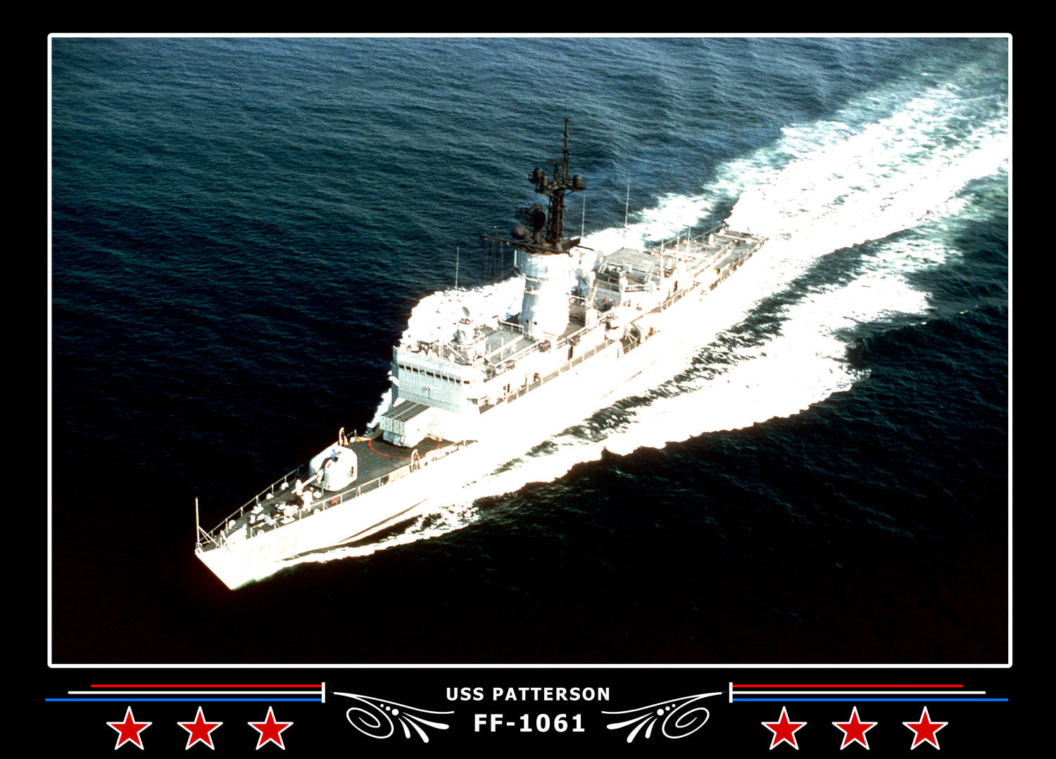 USS Patterson FF-1061 Art Print – Navy Emporium