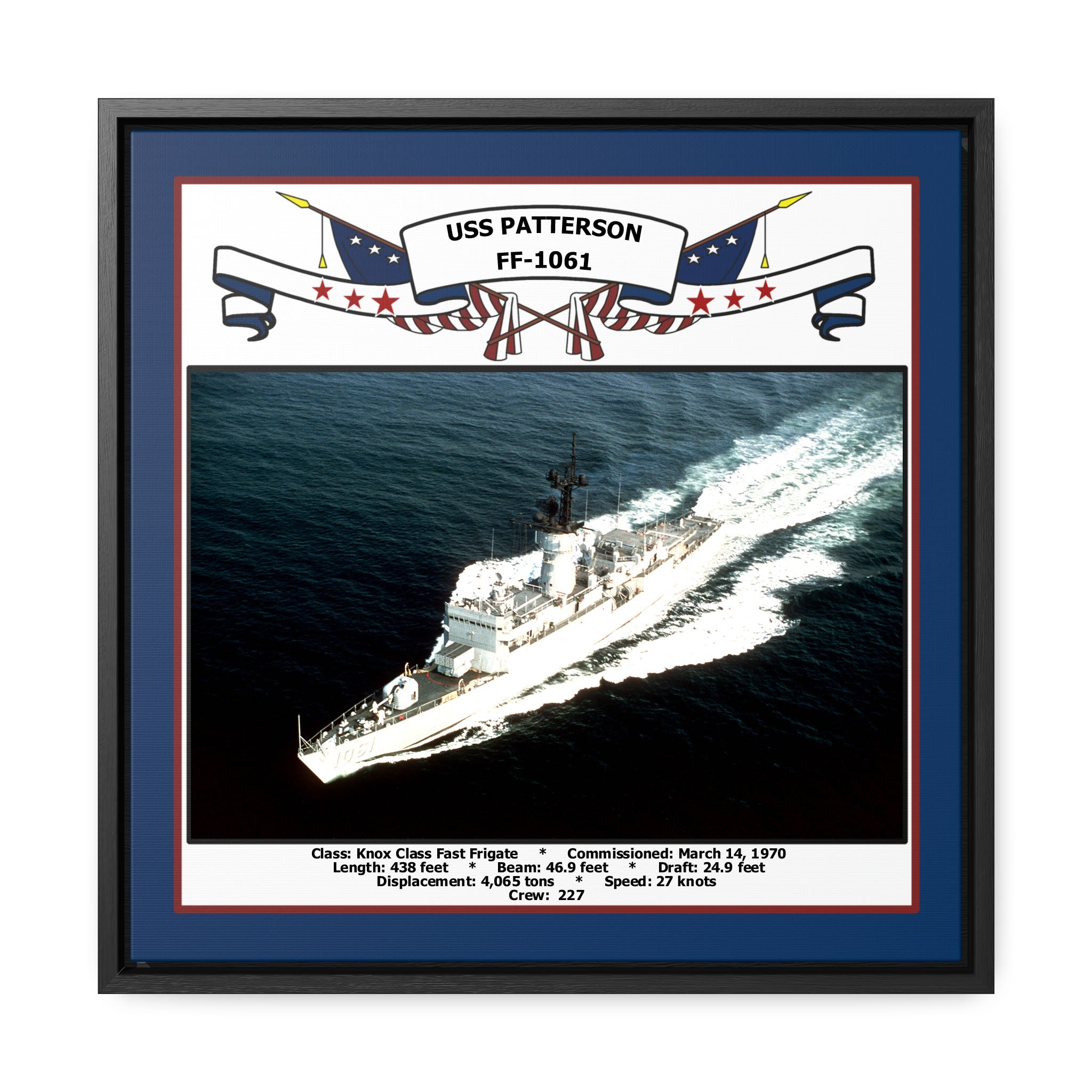 USS Patterson FF-1061 Art Print – Navy Emporium